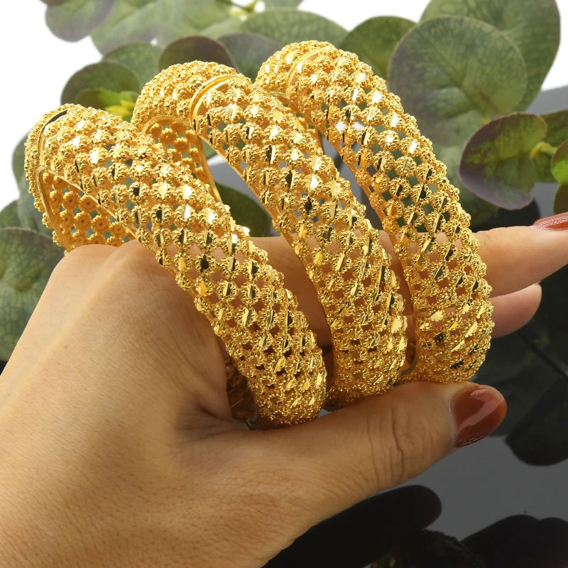ANIID Dubai Bangles Gold Color bracelet Women
