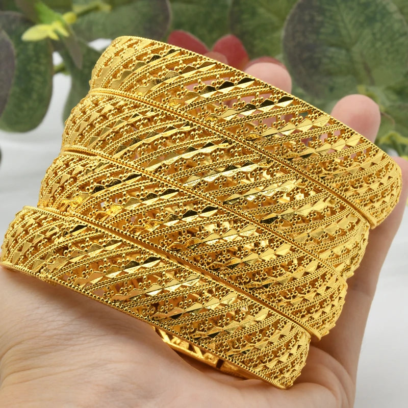 ANIID Dubai Bangles Gold Color bracelet Women
